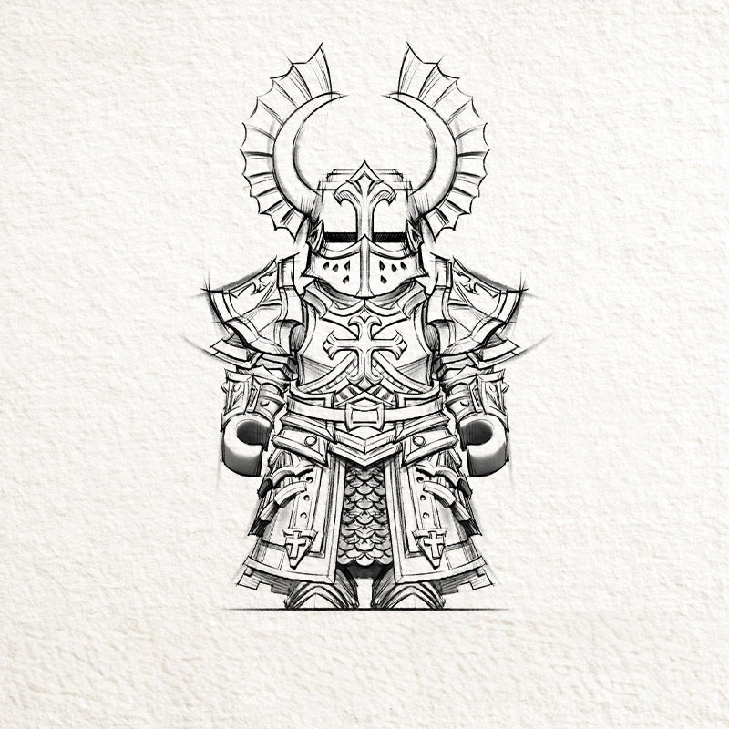 Crusader Buildable Military Figurine