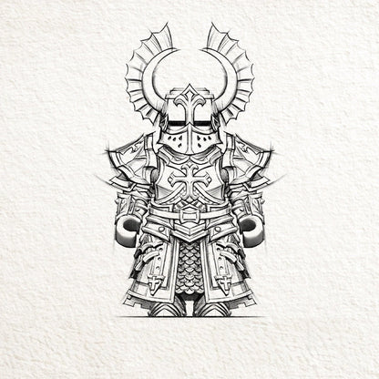 Crusader Buildable Military Figurine