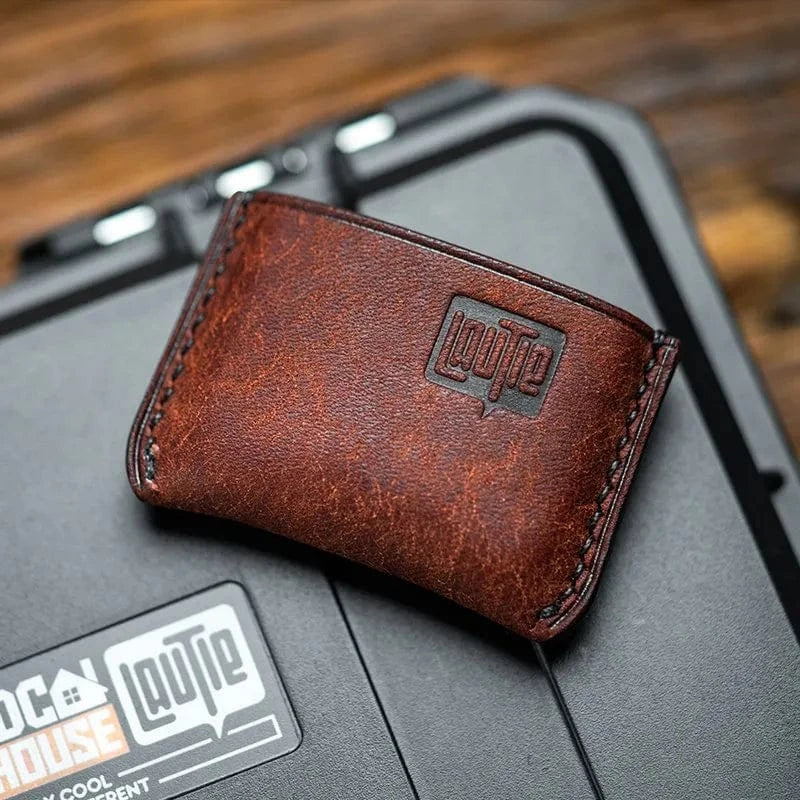 LAUTIE 只禁优惠代码 Poker Shuffle 2.0 Regular Purchase / Leather Slip (red brown)