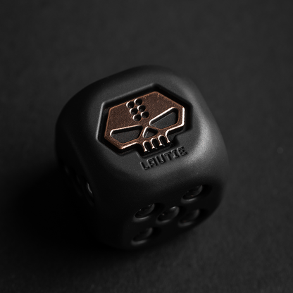 LAUTIE Pendants Warrior Monk Metal Dice Blasted Zirconium/Copper