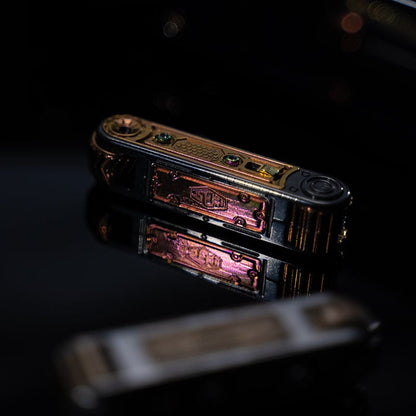 SEKI Fidget Slider Cyber Core Zirconium+Oil Slick Zirconium plate