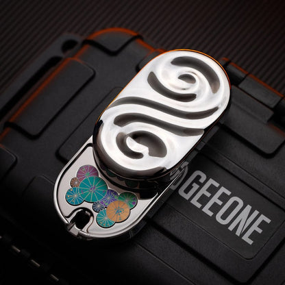 SEKI Fidget Slider Ripple2.0-Rain Polished Stainless Steel-oil paper umbrella plate